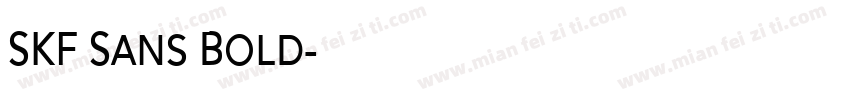 SKF Sans Bold字体转换